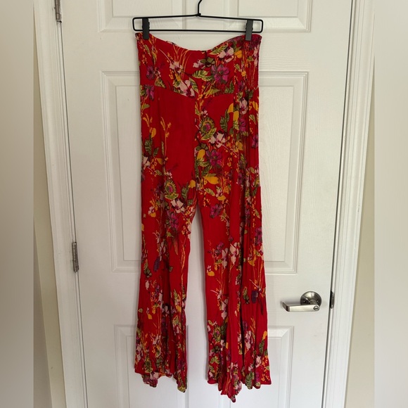 Free People Tie- back Beach Pants - Picture 3 of 11